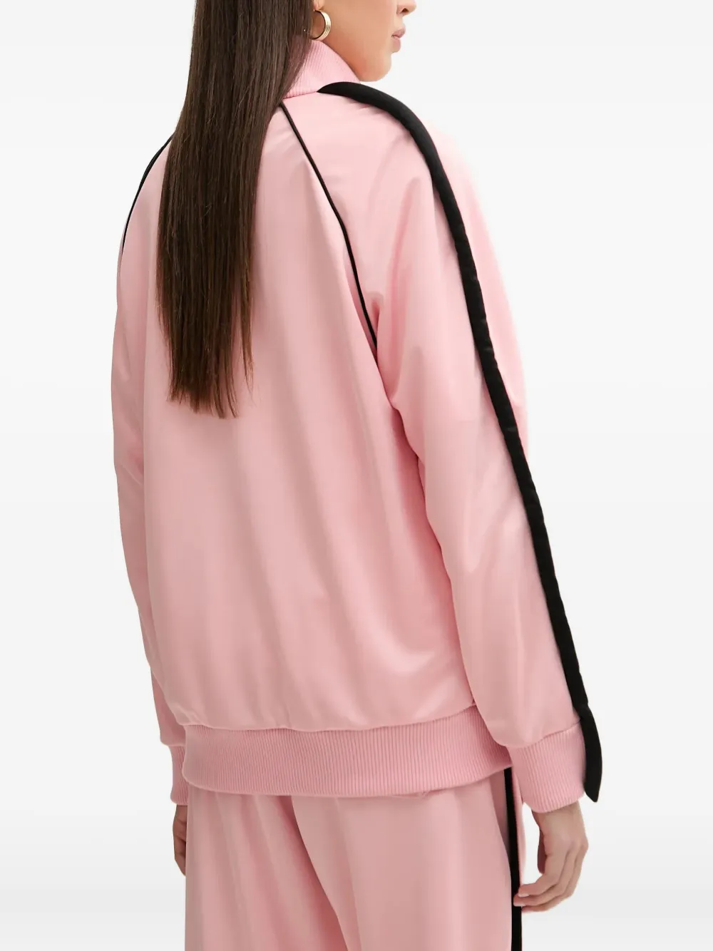 Fiorucci Sweater met vlakken en rits Roze