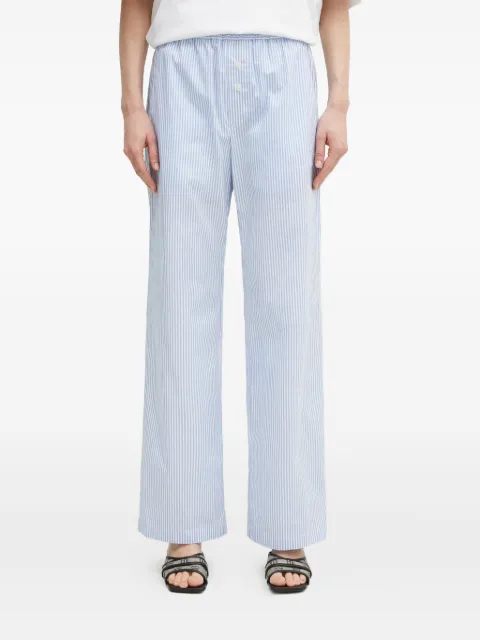 Fiorucci striped button-fastening trousers