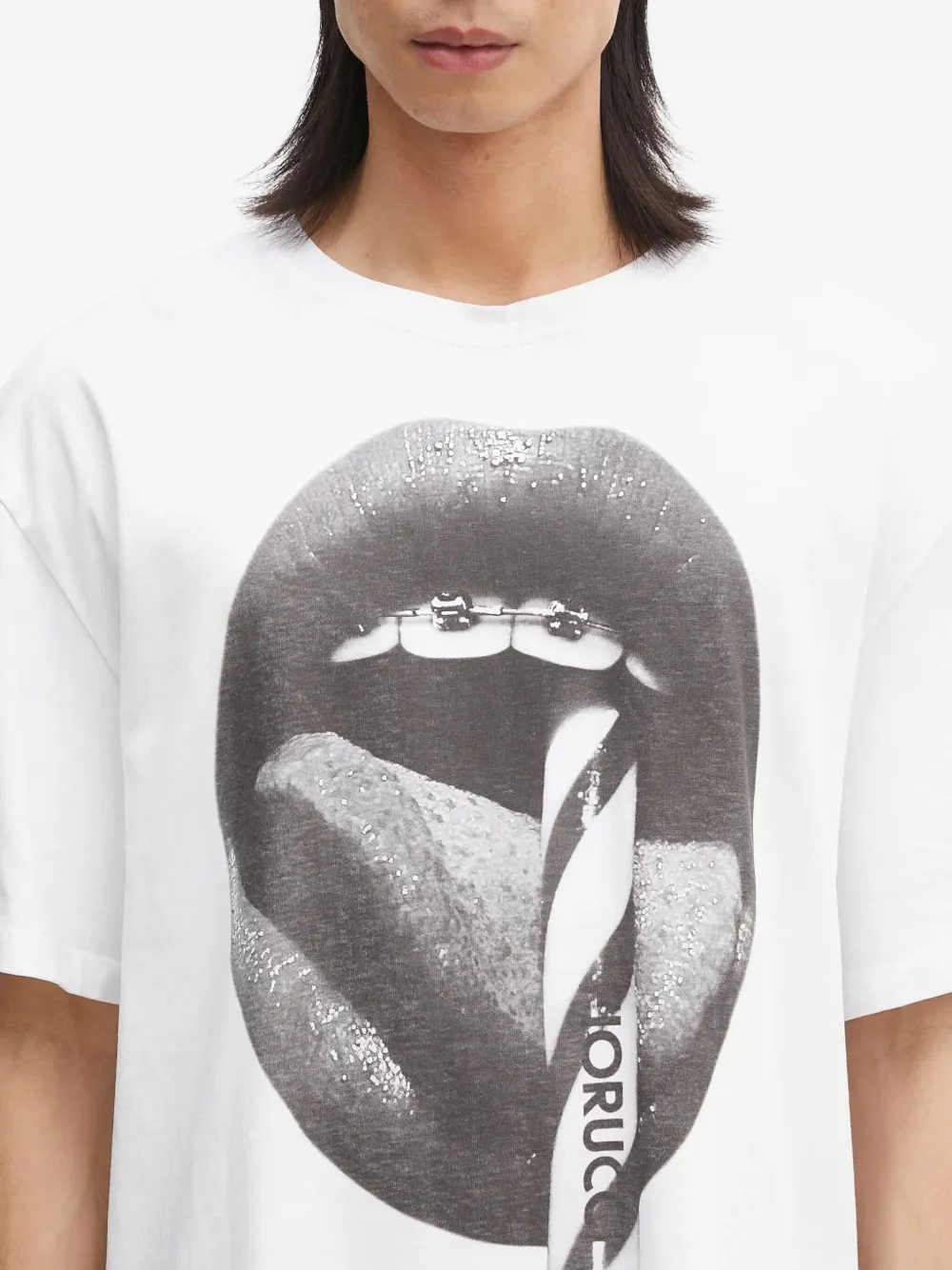 Fiorucci T-shirt met print Wit