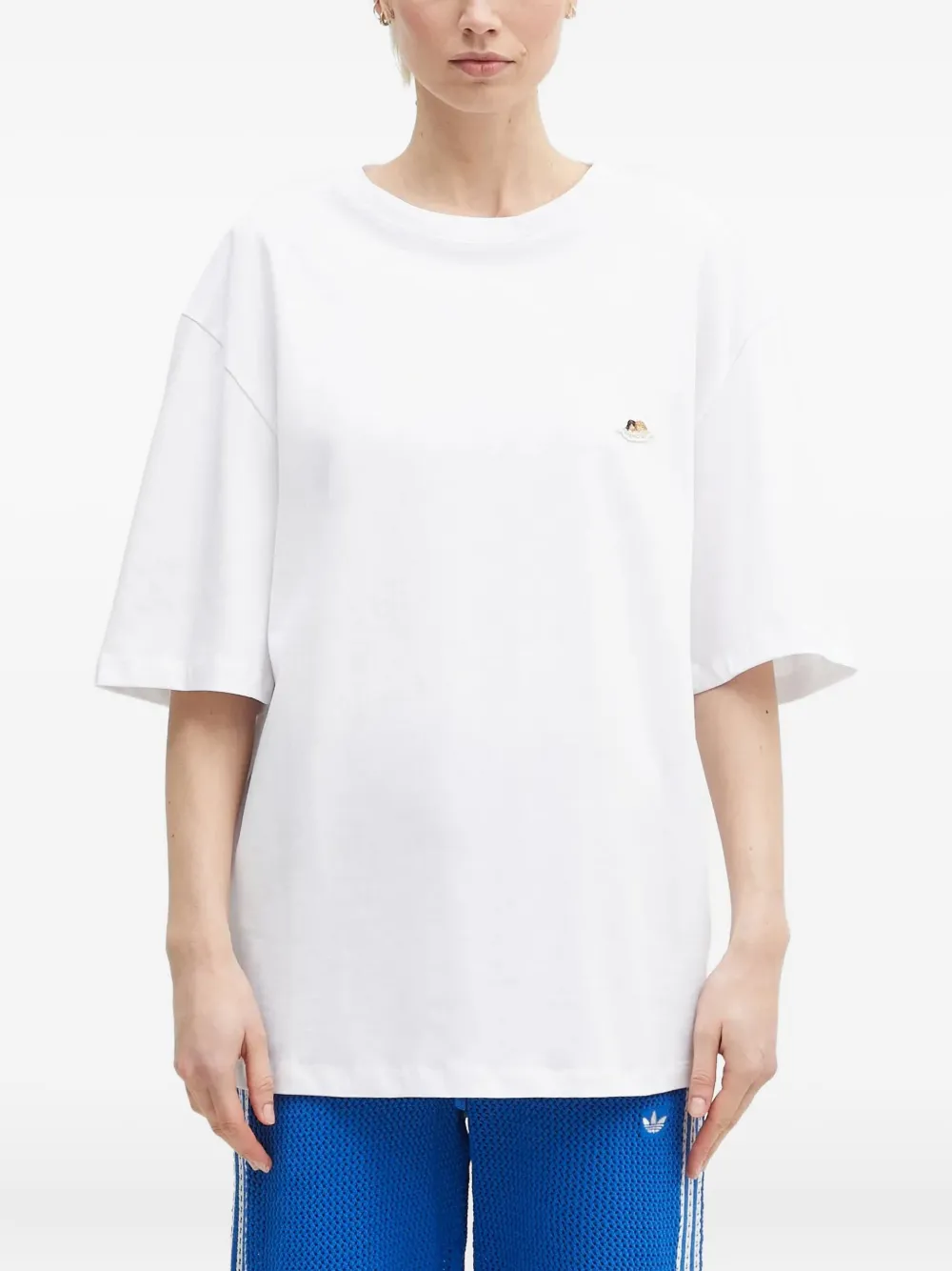 embroidered-angel T-shirt