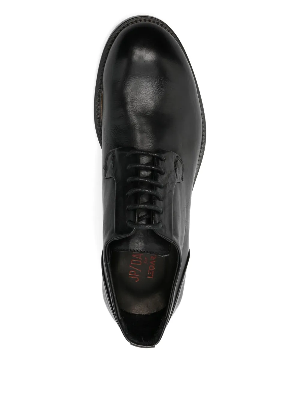 LeQarant lace-up leather Oxford shoes Zwart