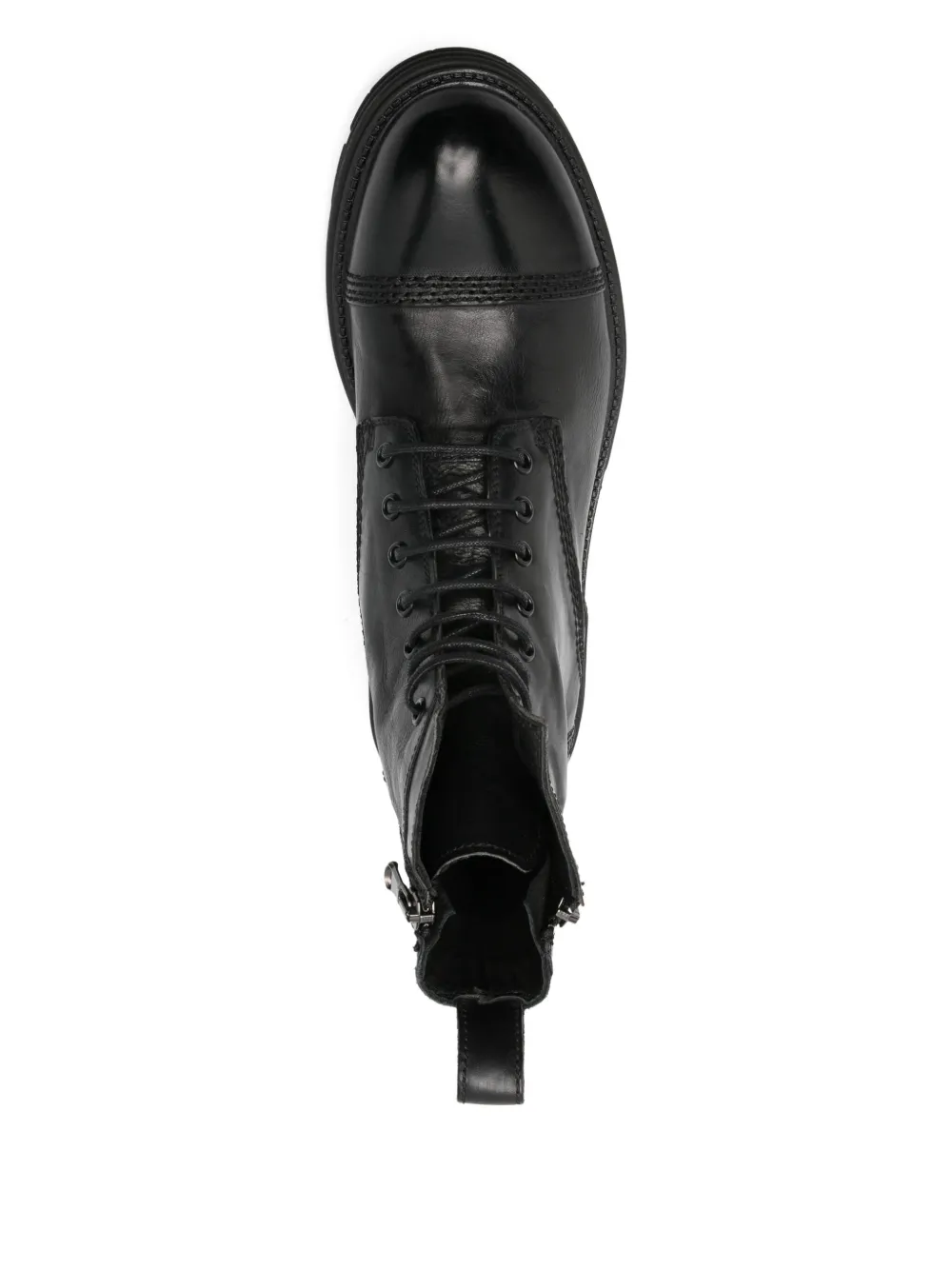 LeQarant lace-up zip boots Black