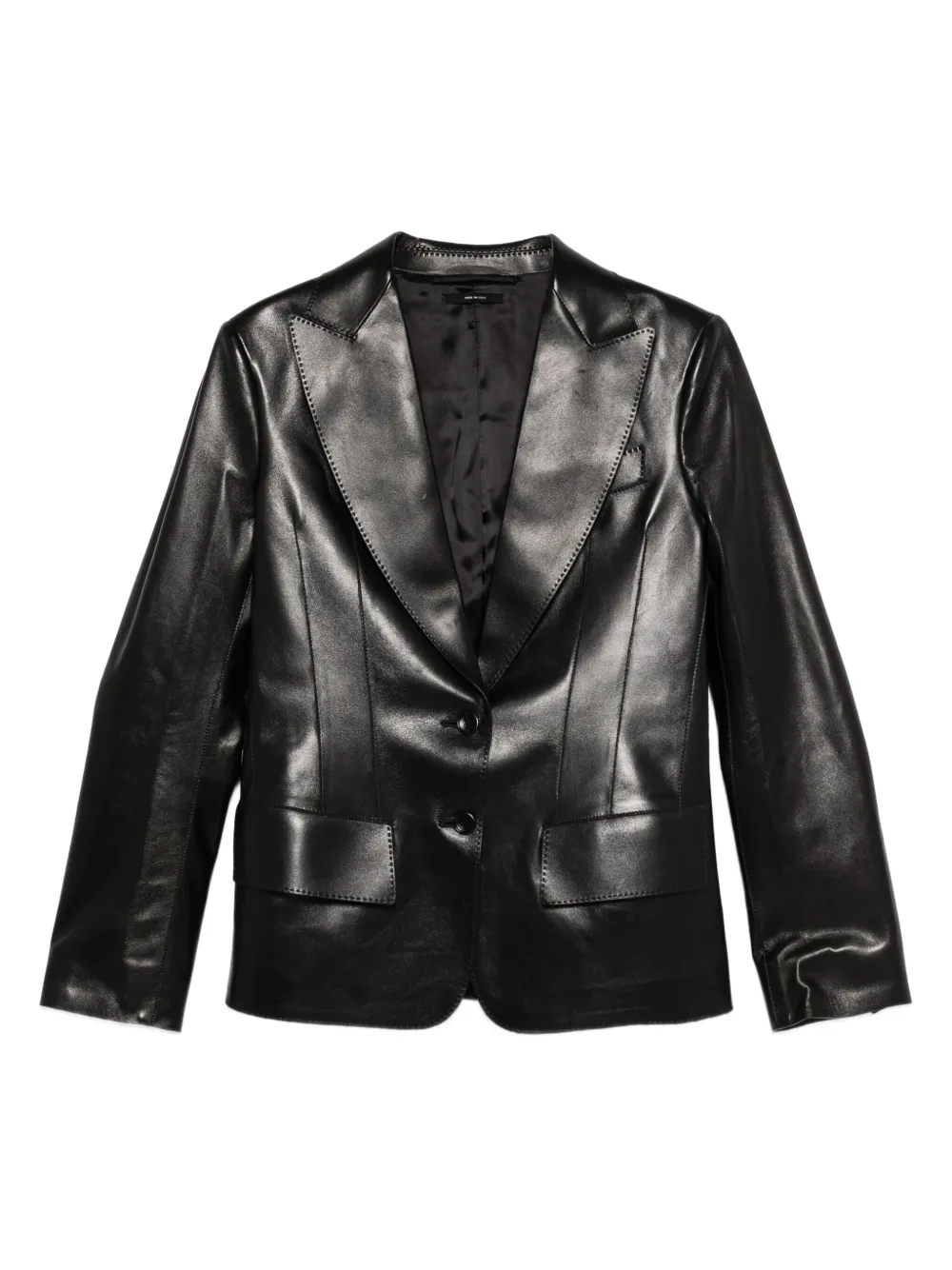 TOM FORD Jack met gekerfde revers Zwart