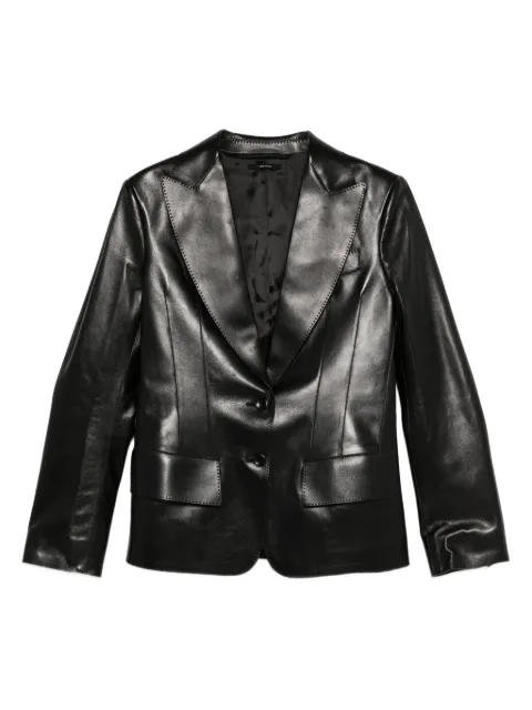 TOM FORD notched-lapel leather jacket