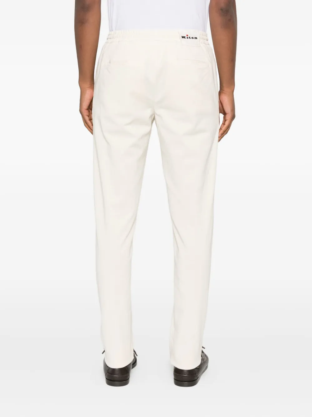 Kiton Broek met geplooid detail Beige