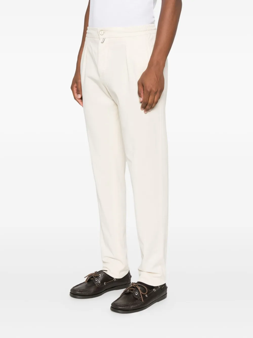 Kiton Broek met geplooid detail Beige