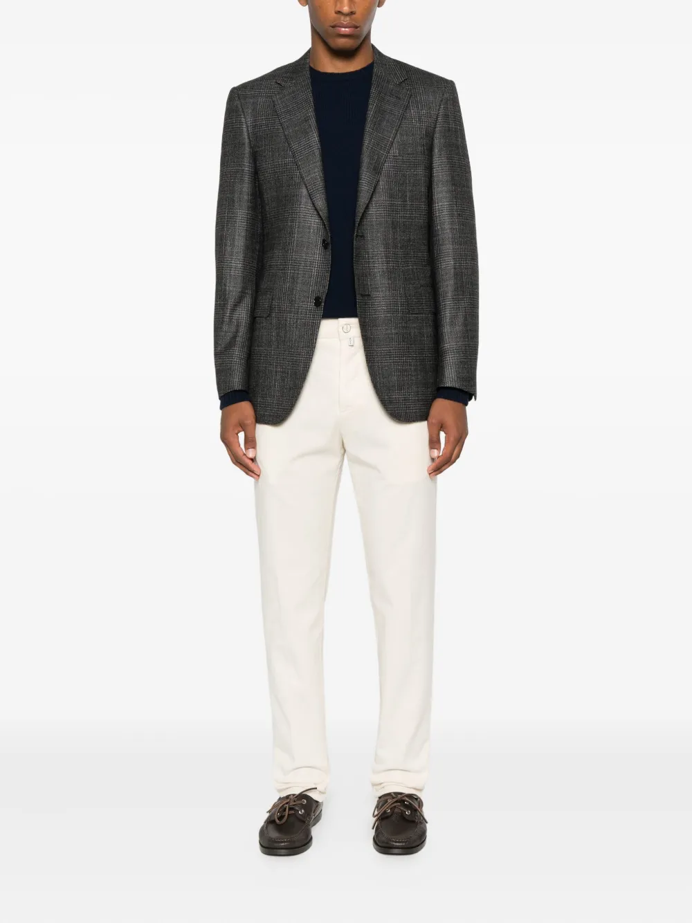 Kiton Broek met geplooid detail Beige