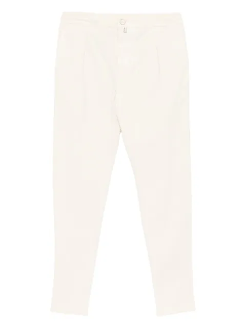 Kiton pleat-detail trousers