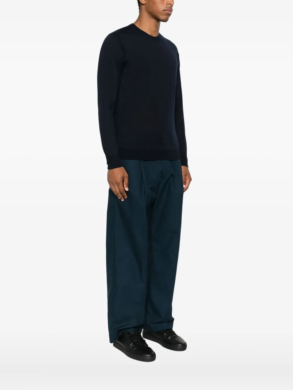 Drumohr merino sweater Blauw