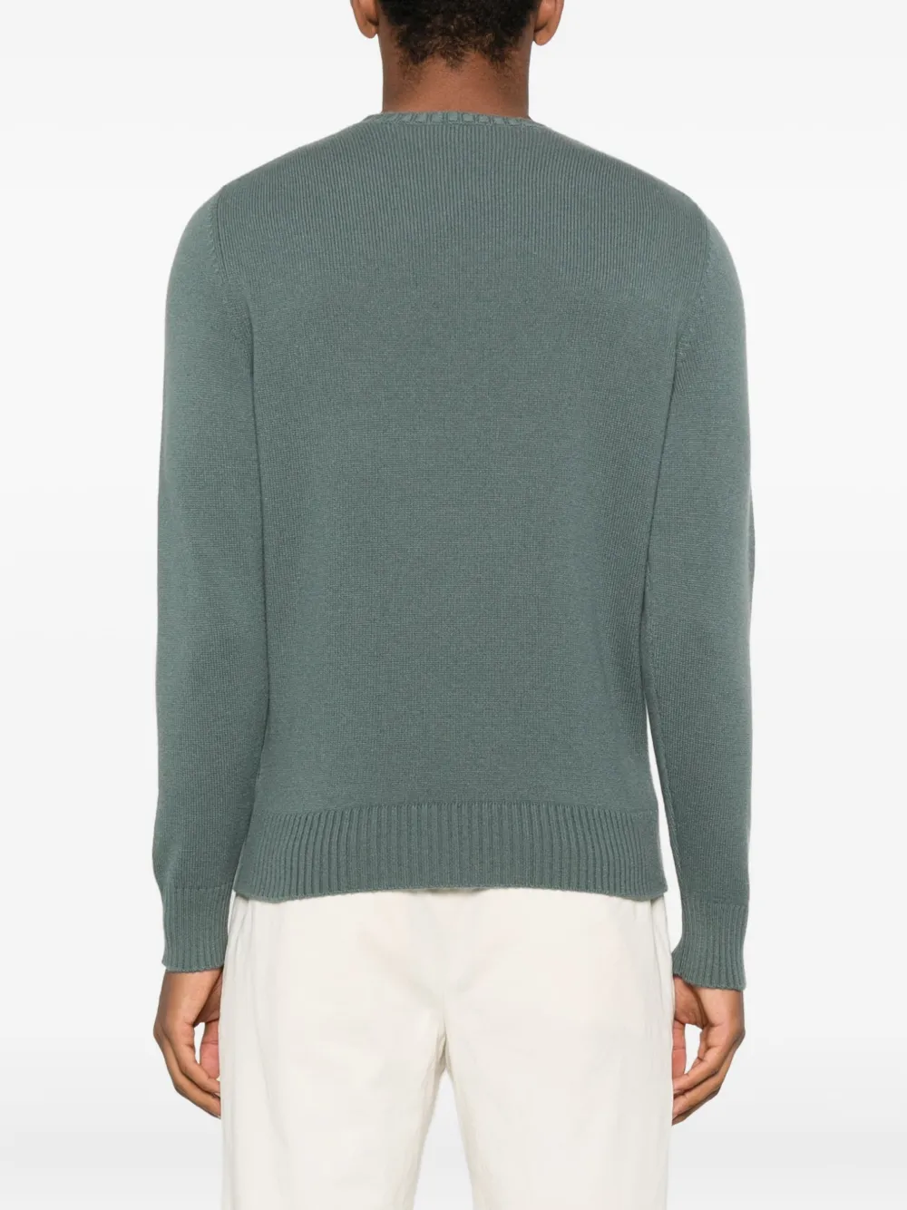 Drumohr cashmere crew-neck sweater Groen