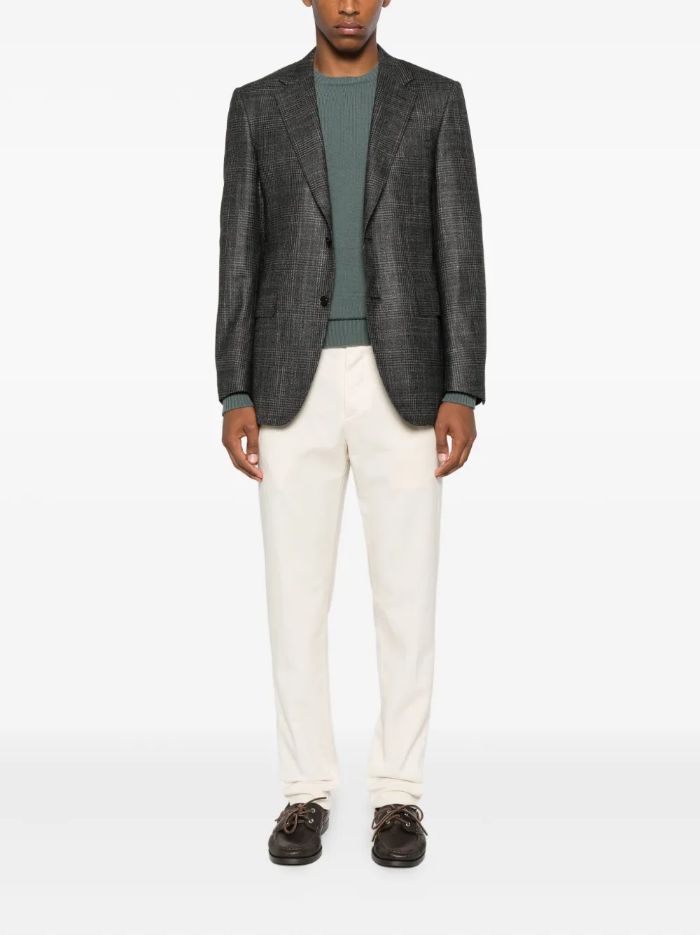 Drumohr cashmere crew-neck sweater Groen