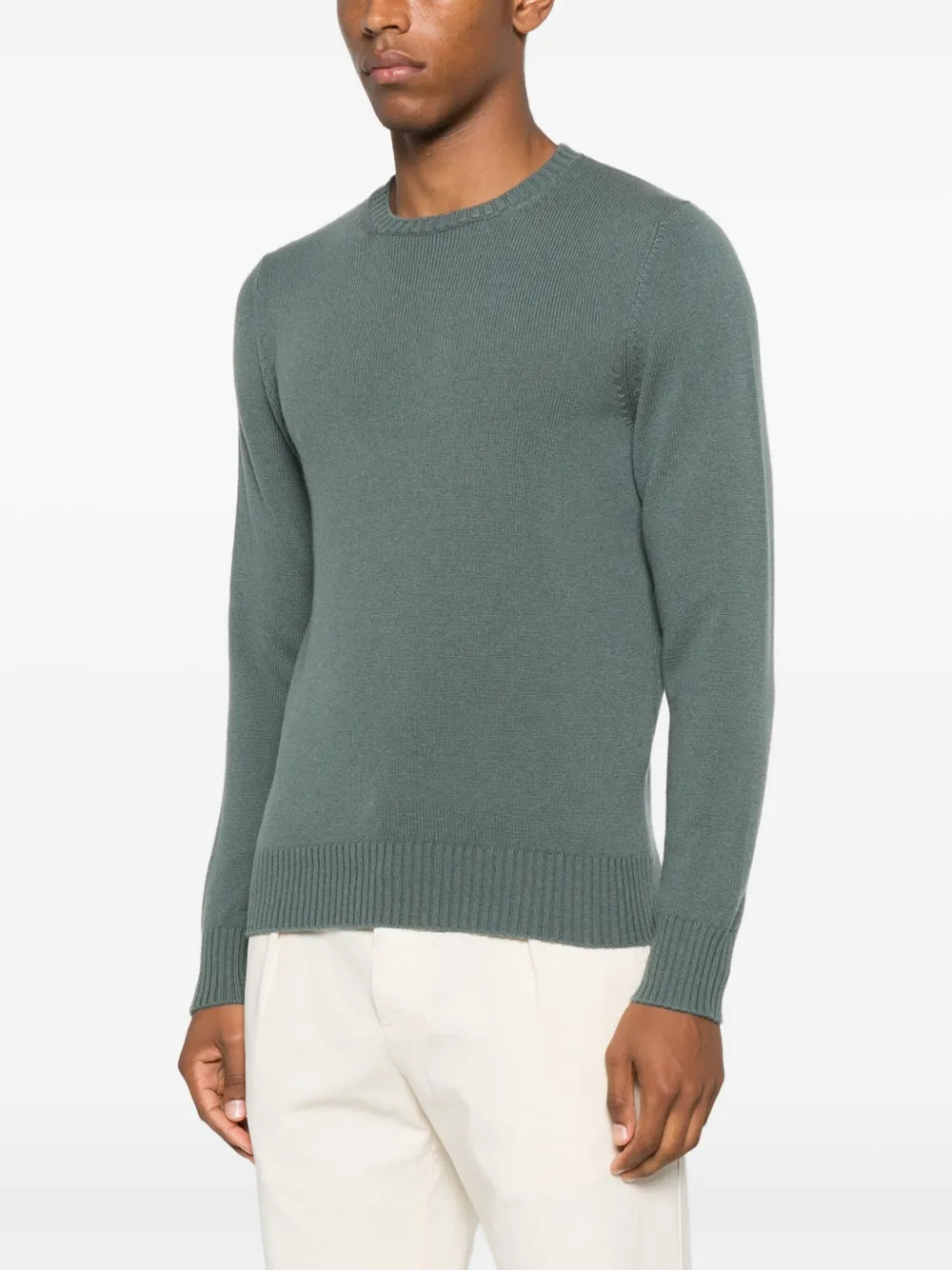 Drumohr cashmere crew-neck sweater Groen