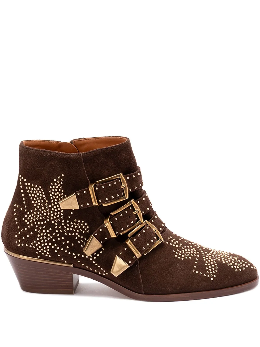 Chloé 30mm Susanna studded buckle ankle boots | Brown | Image 1