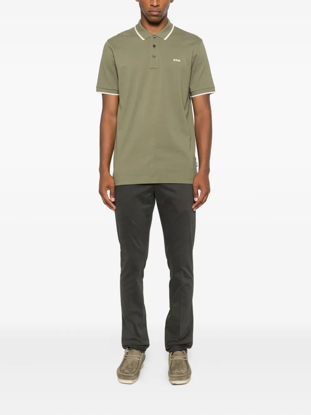 DONDUP Katoenen broek Groen