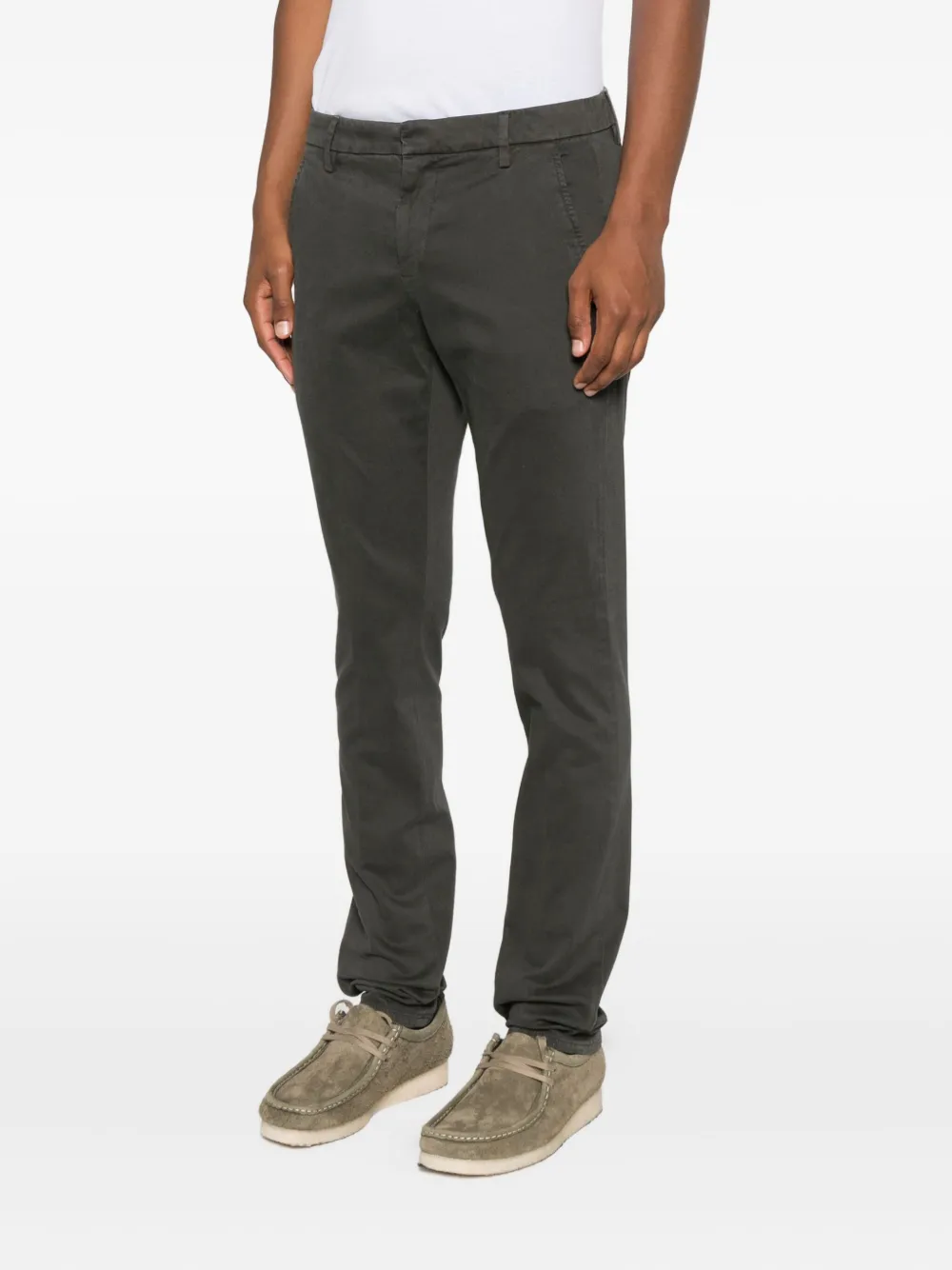 DONDUP Katoenen broek Groen