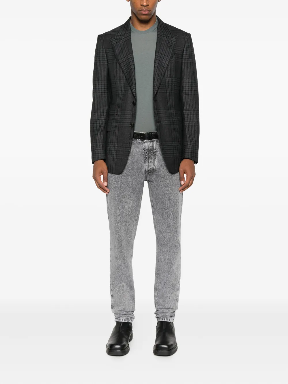 Drumohr crew-neck merino wool sweater Grijs