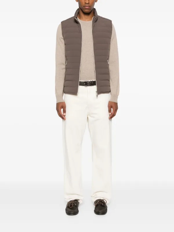 ブルネロ・クチネリ キルティング ベスト Brunello Cucinelli キルティング ベスト | ブラウン | FARFETCH JP