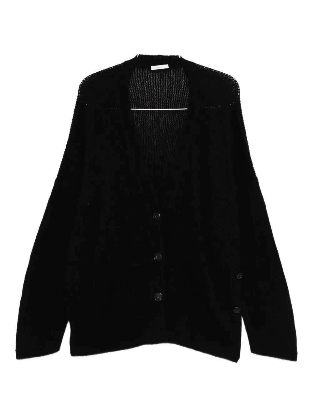 Haikure V-neck cardigan Zwart