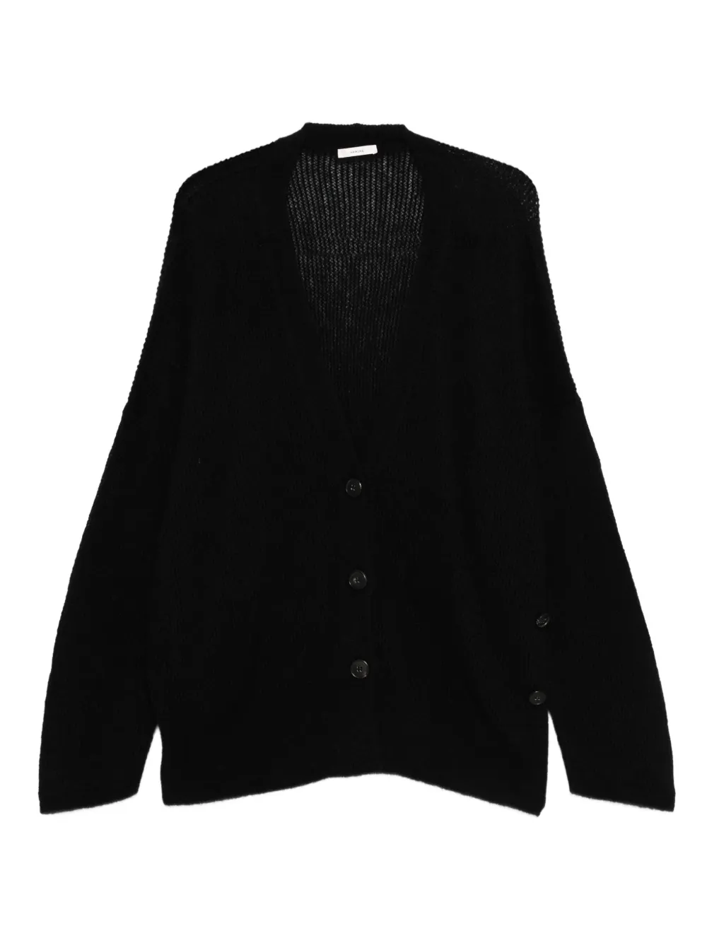 Haikure V-neck cardigan Zwart