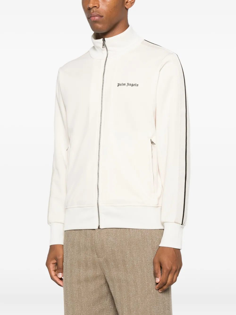 Palm Angels Sweater met rits Beige