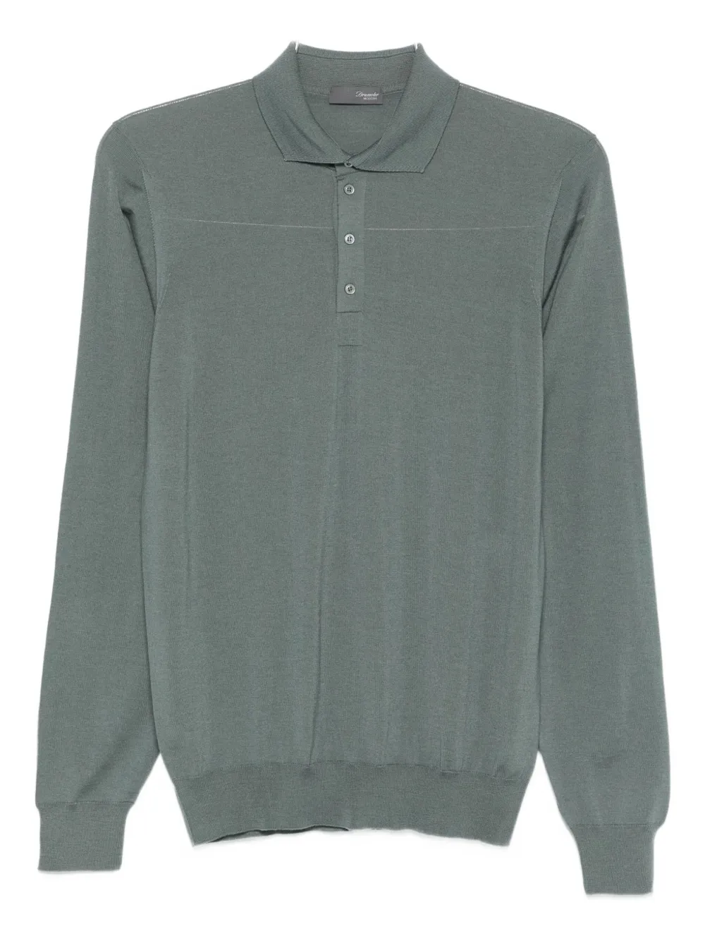 Drumohr long-sleeve polo shirt Grijs