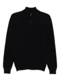 Drumohr high-neck zip-up sweater - Blue