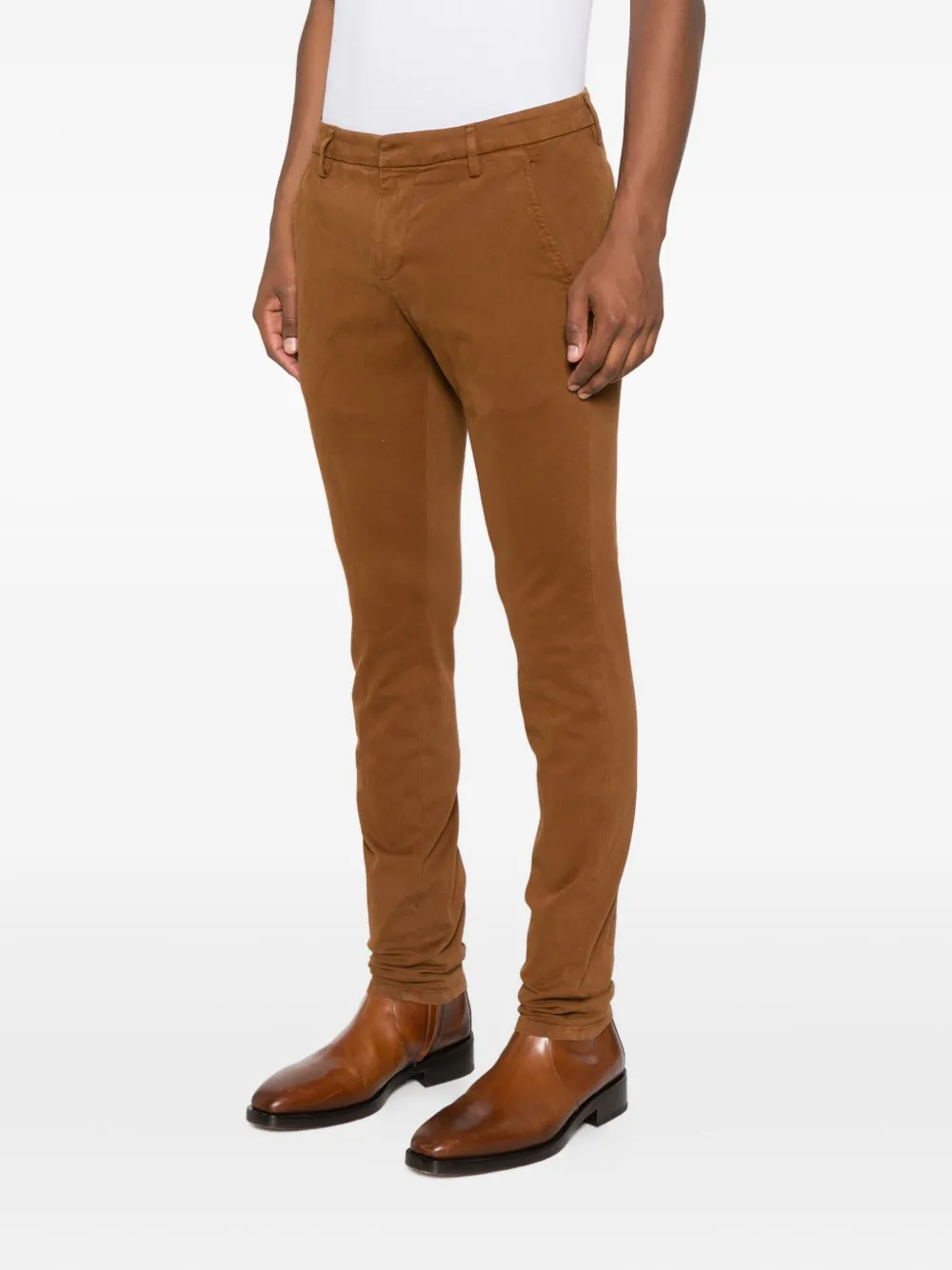 DONDUP Twill broek Bruin