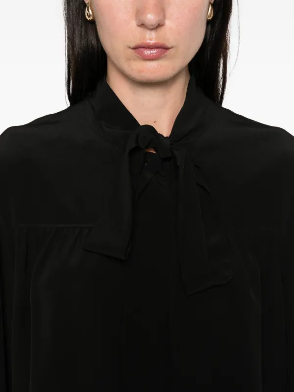 HYKE PUSSY-BOW BLOUSE 黒 HYKE PUSSY-BOW BLOUSE 黒