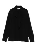 Chloé pussy bow-collar silk top - Black