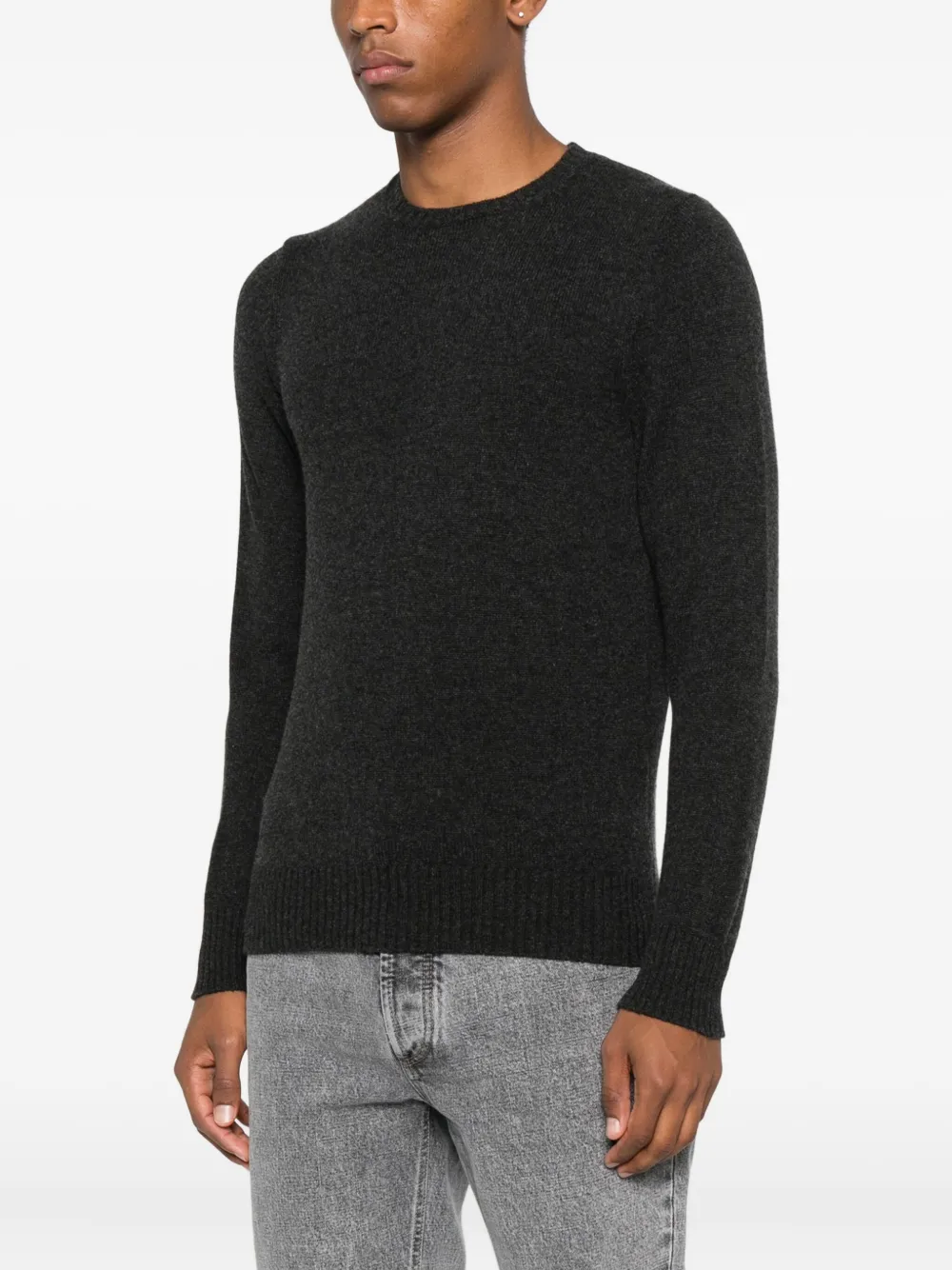 Drumohr cashmere crew-neck sweater Grijs