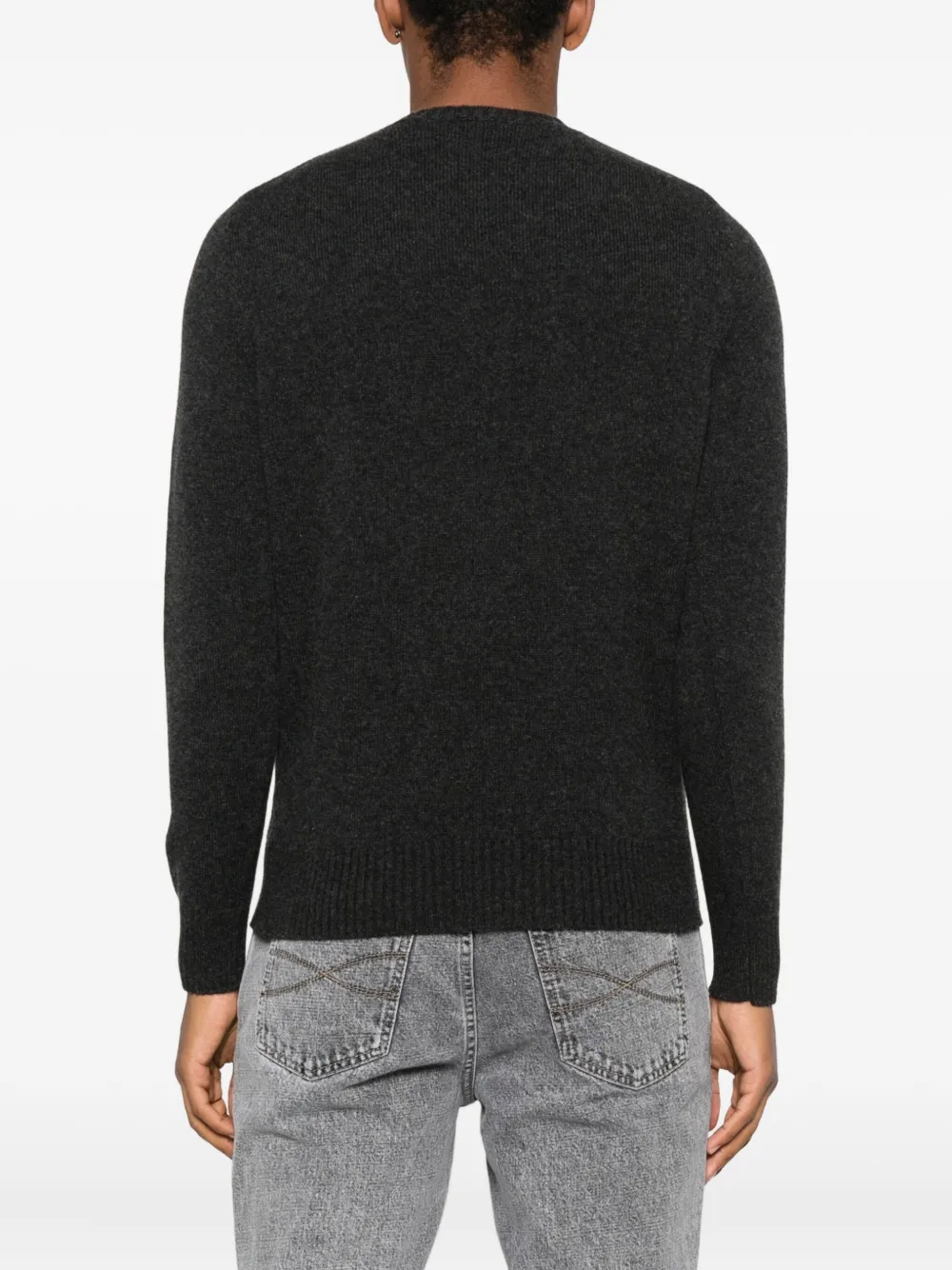 Drumohr cashmere crew-neck sweater Grijs