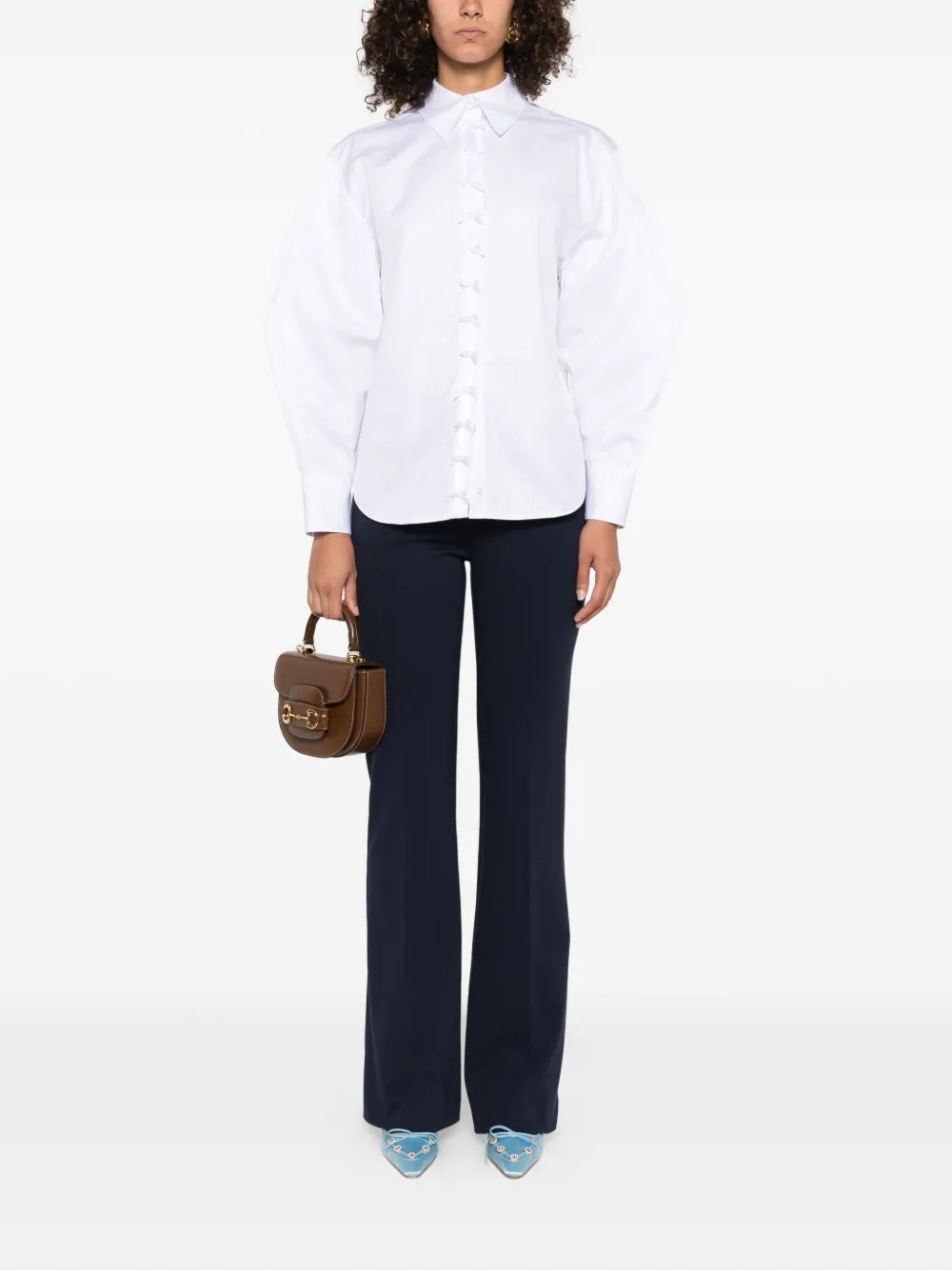 PINKO flared trousers Blauw