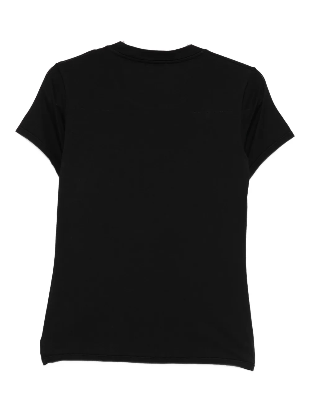 DONDUP logo-embroidered T-shirt Zwart