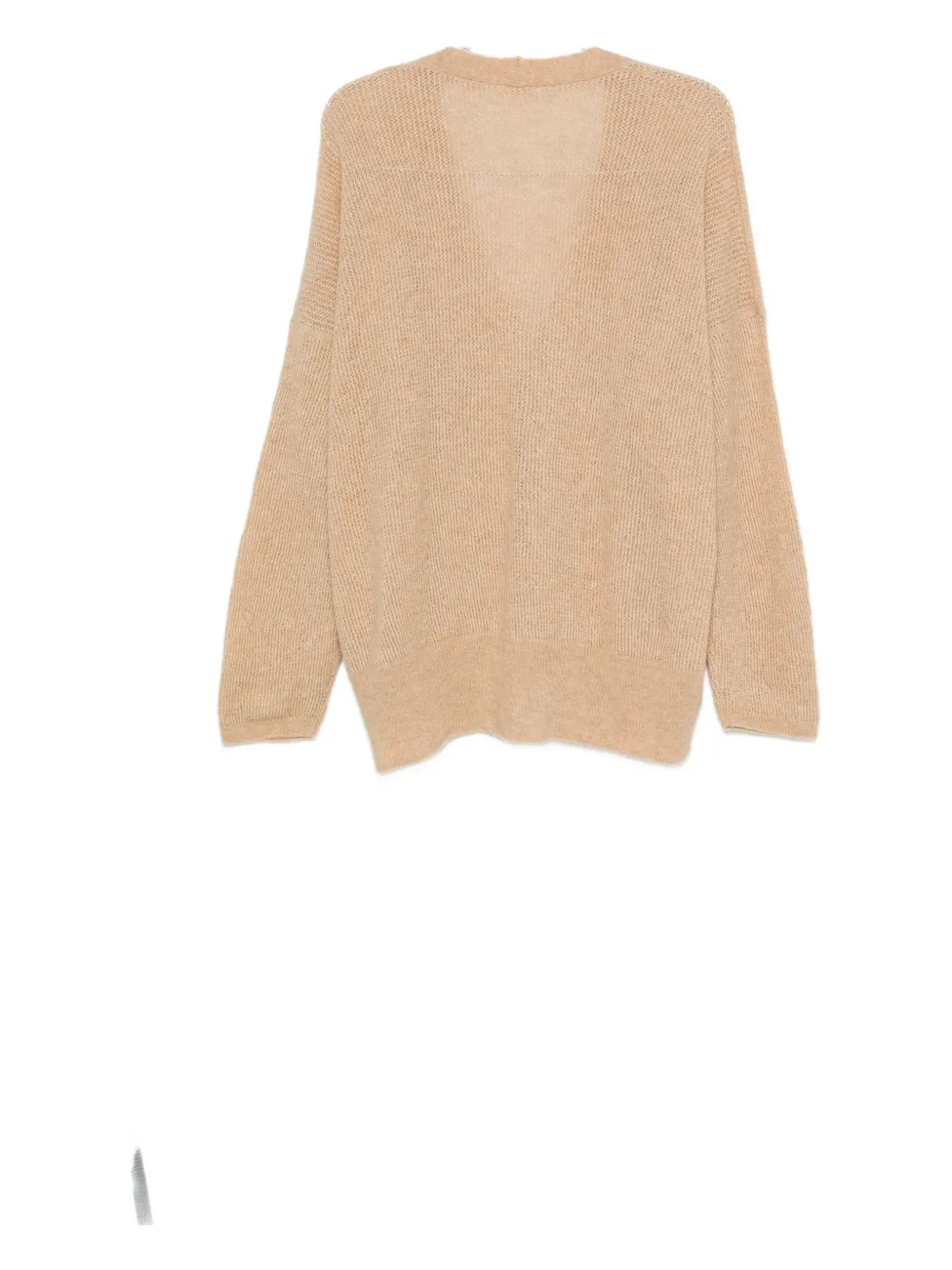 Haikure ribbed cardigan Beige