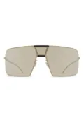 Mykita x Rimowa MR004 metal shield sunglasses - Neutrals