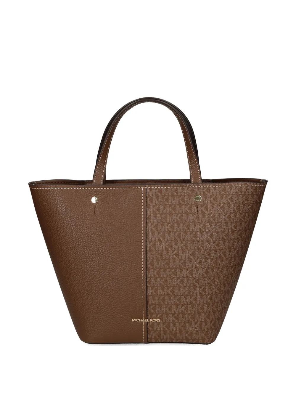 Michael Kors Shopper met monogram en vlak Bruin