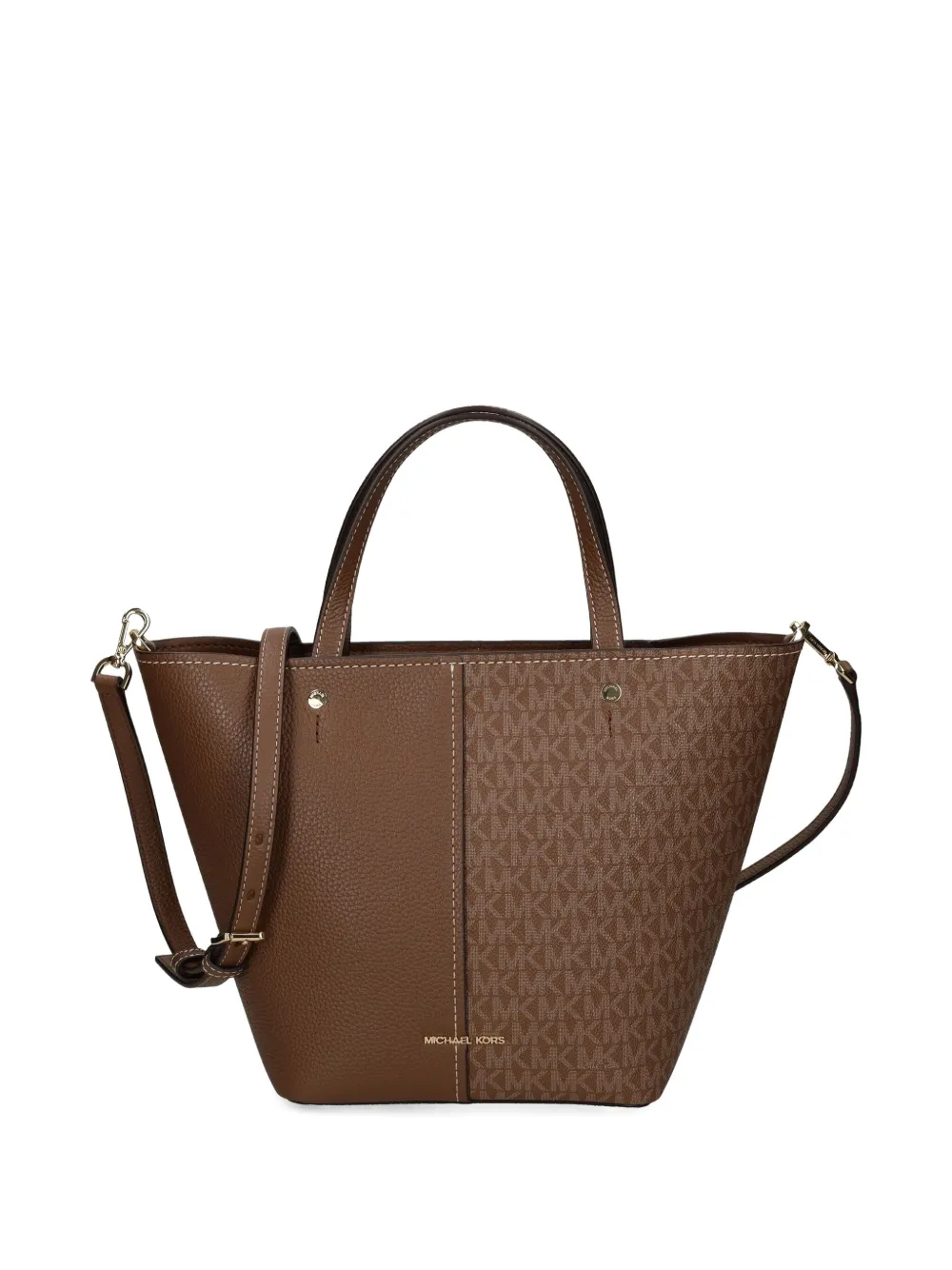 Michael Kors Shopper met monogram en vlak Bruin