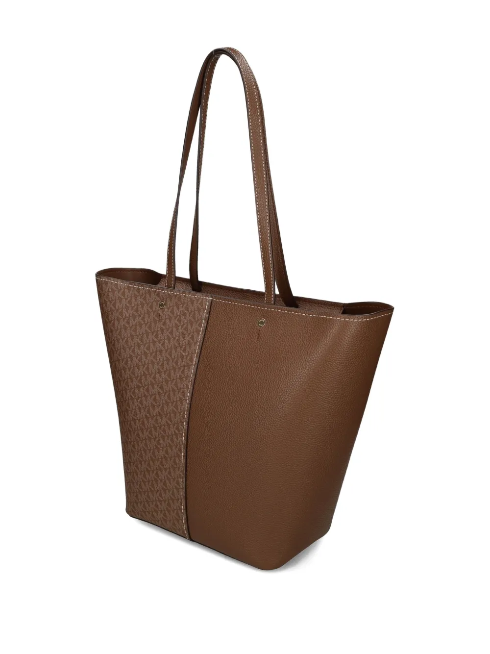 Michael Kors Shopper met monogram en vlak Bruin