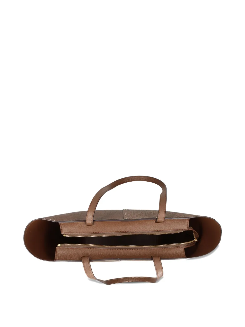 Michael Kors Shopper met monogram en vlak Bruin