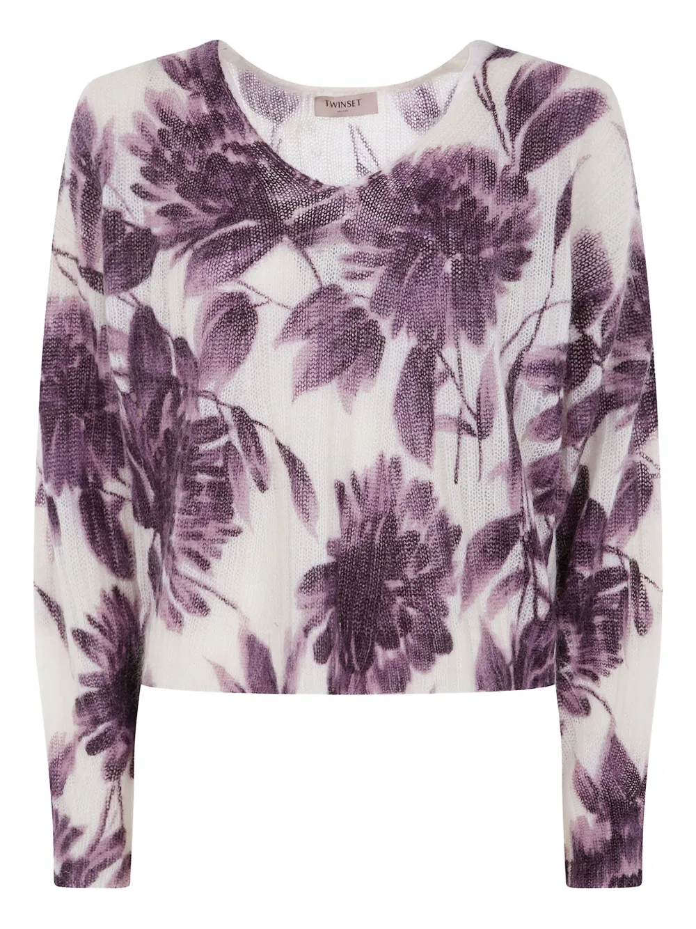 TWINSET floral print sweater Wit
