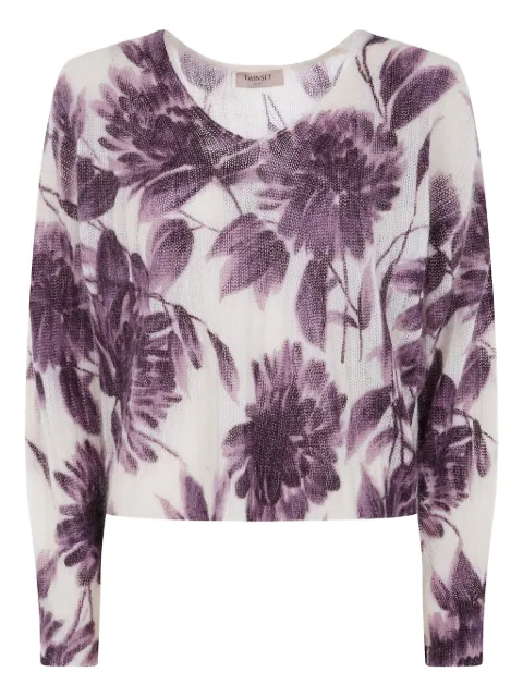 TWINSET floral print sweater