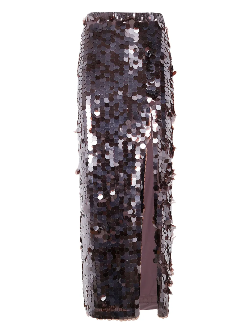 P.A.R.O.S.H. sequin-embellished split skirt Bruin