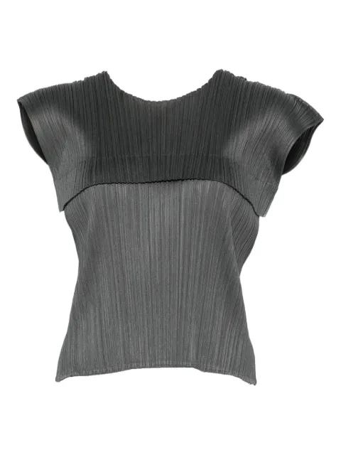 Pleats Please Issey Miyake pleated-panel top