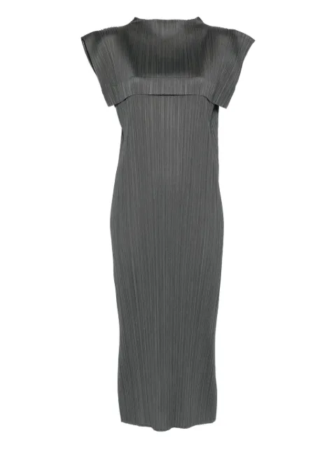 Pleats Please Issey Miyake pleated cape dress