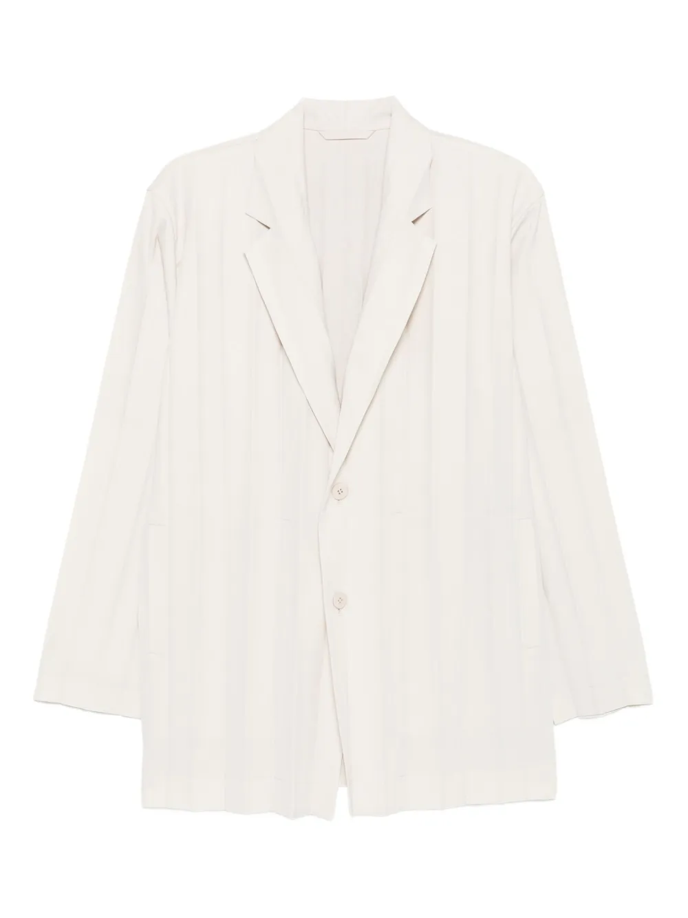 Homme Plissé Issey Miyake Gestreepte blazer Beige