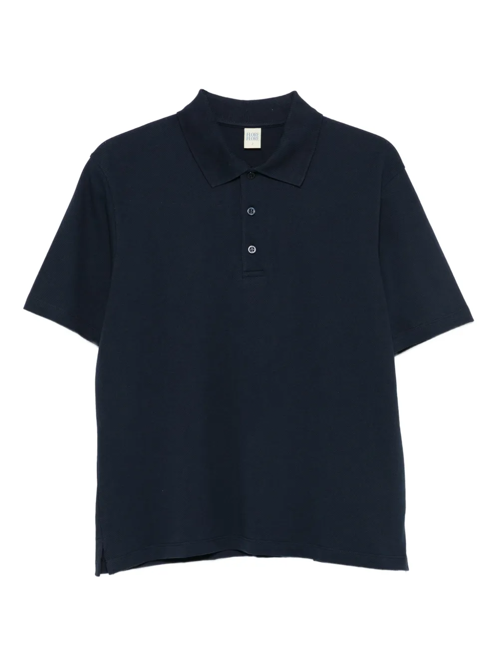 three-button cotton polo shirt