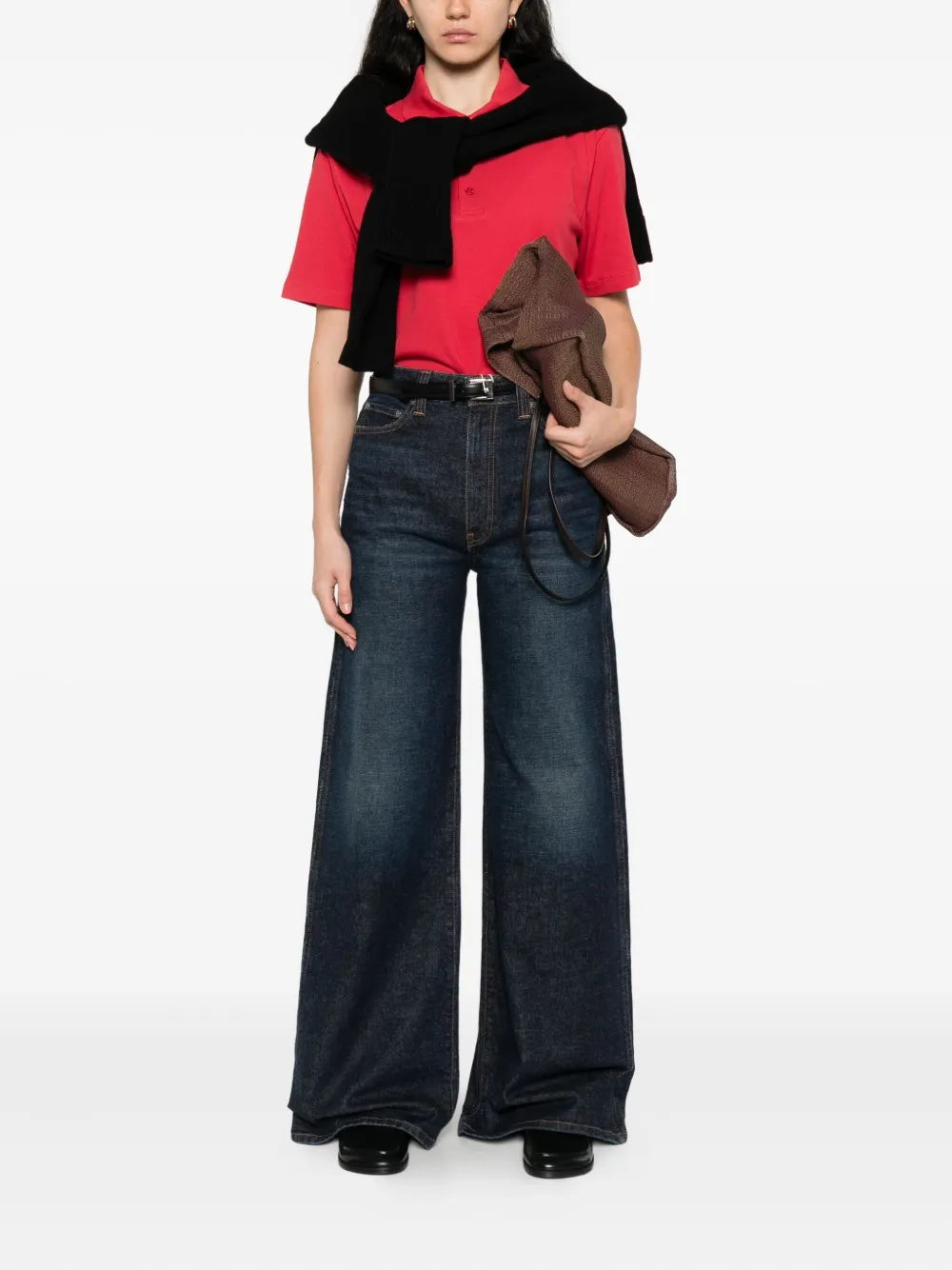 FLORE FLORE short-sleeve polo shirt - Rood