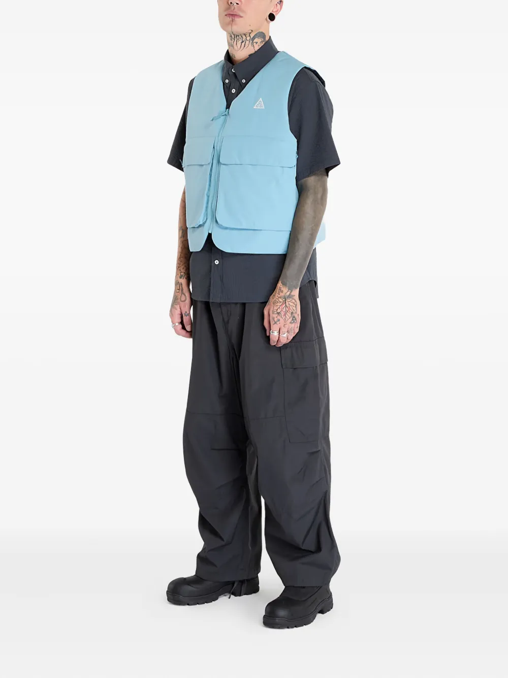 Nike reversible zip vest Blauw