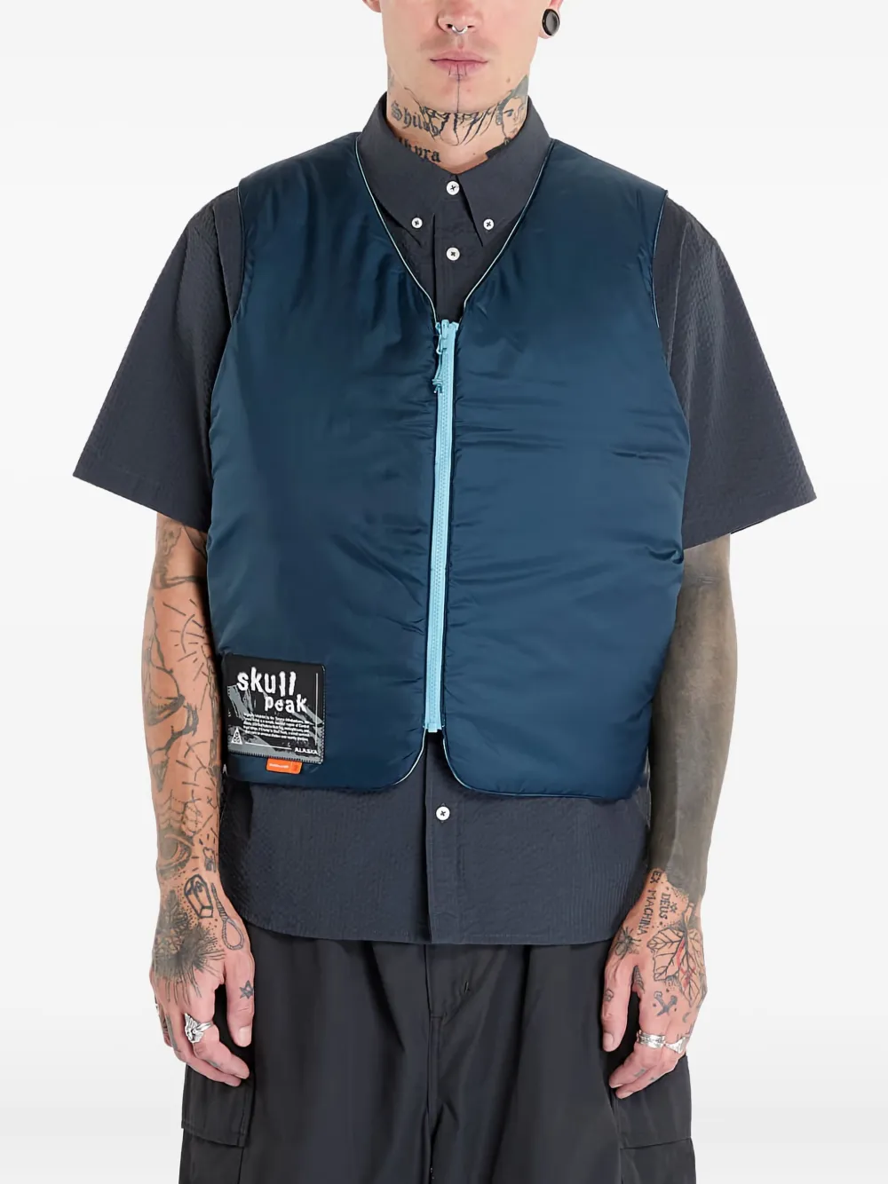 Nike reversible zip vest Blauw