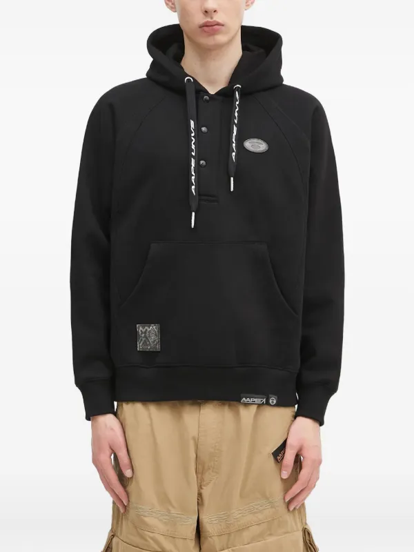 AAPE BY *A BATHING APE® Moonface Logo パーカー | ブラック 